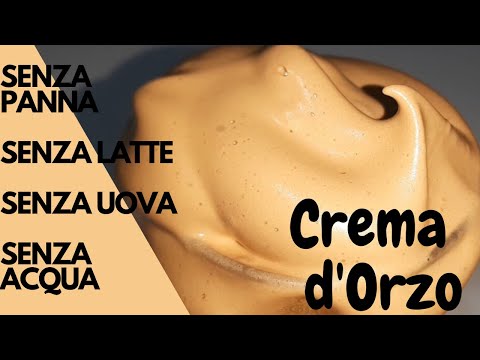 CREMA D'ORZO SENZA PANNA SENZA LATTE SENZA UOVA E SENZA ACQUA