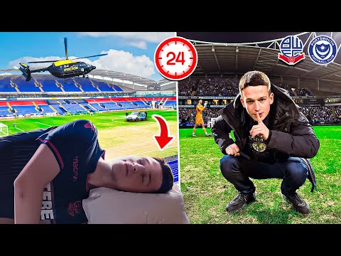 i SLEPT OVERNIGHT at a Football Stadium… SPOTTED!