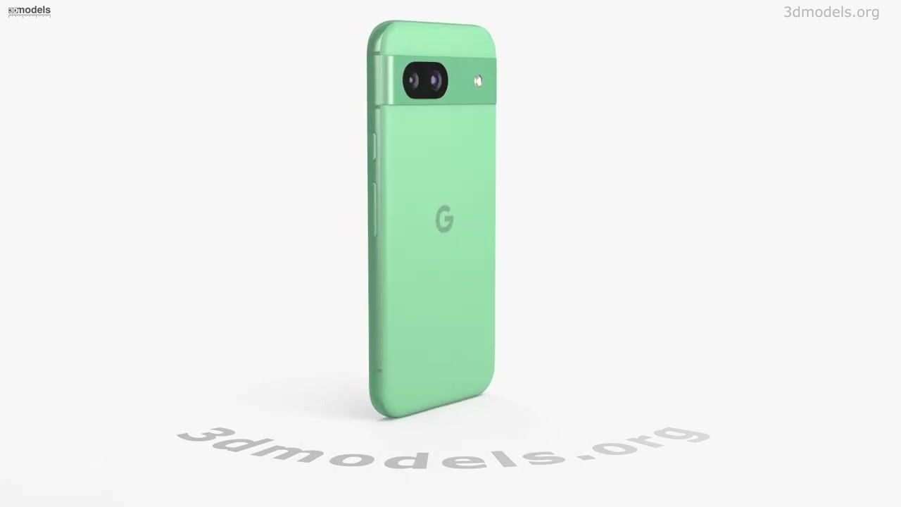 Google Pixel 8a Green Aloe 3D model by 3DModels.org