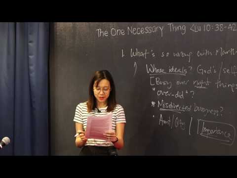 20170225 The One Necessary Thing