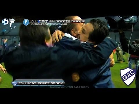 Gol Pérez Godoy. Quilmes 2 - Gimnasia 0.  Fecha 18 Final 2014. Fútbol Para Todos