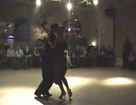  Matteo Panero  and  Patricia Hilliges  are  dancing  to  the  tango  "  Junto A Tu Corazon  "