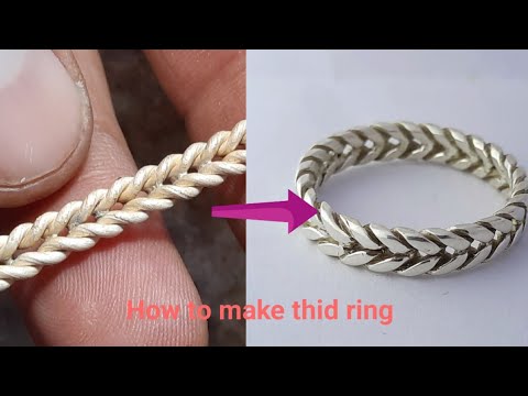 Silver braided ring || how to make a silver  ring   @arshadjewelleryworkshop4473