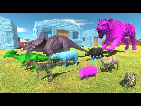 Escape from CRAZY PINK TIGER Map No6 - Animal Revolt Battle Simulator