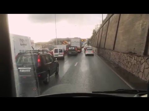 Oversvømmelse på E18- Flooded highway