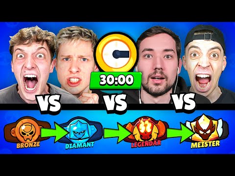 YOUTUBER Push Battle in RANKED! (30 MINUTEN ⏰)