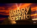 Happy Birthday Harshita