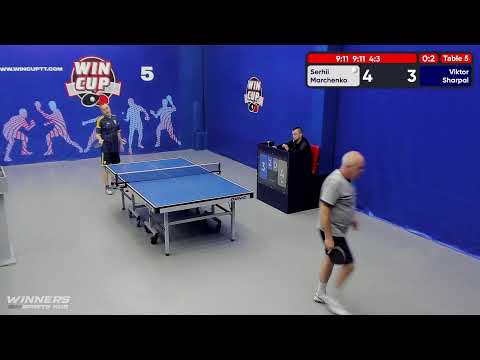 10:30 Марченко Сергей 0-3 Шарпай Виктор стол 5  ЮГ-2  07.07.22