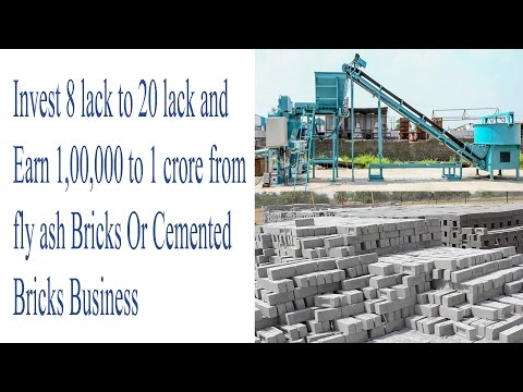 Fly-ash bricks manufacturing business