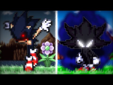 Sonic.EXE VS Dark Sonic [Sticknodes Sprite Animation]