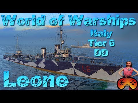Leone Preview T6 italienischer DD in World of Warships - Gameplay ideen Deutsch/German