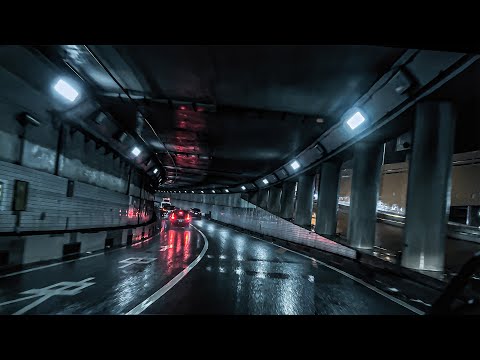 ☔️Tokyo's Most Dangerous Metropolitan Expressway in Heavy Rain【Real footage/4K】