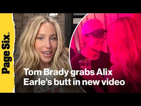 Tom Brady grabs Alix Earle's butt in new video from private Super Bowl party