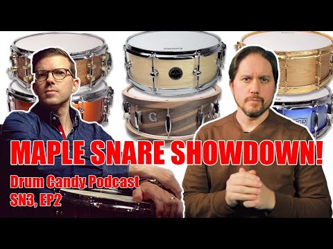 Maple Snare Drum Showdown: Reinforcement Rings vs. No Rings - Which is Better? (Drum Candy, SN3 EP2)
