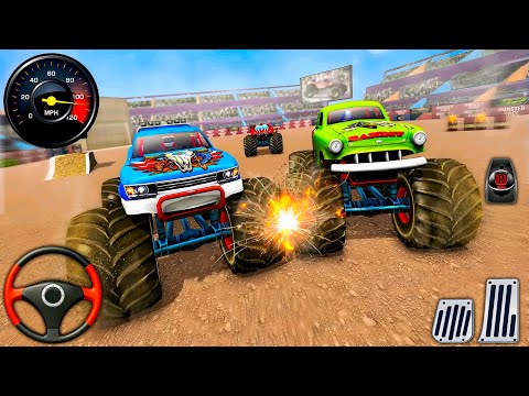 Monster Truck City Racing 3D - Impossible Monster Truck Stunt Racer Simulator : Android Gameplay 