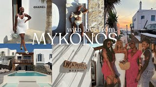 GIRLS TRIP TO MYKONOS, GREECE 🇬🇷 | TRAVEL VLOG 2023, LUXURY SHOPPING, ZUMA BEACH CLUB, NIGHTLIFE!