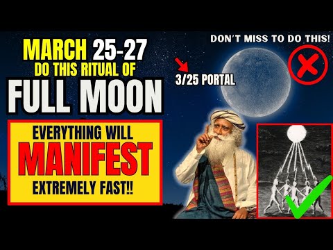 ✅Full Moon March 2024 Ritual | Once In A Century Manifestation Portal | Libra Full Moon