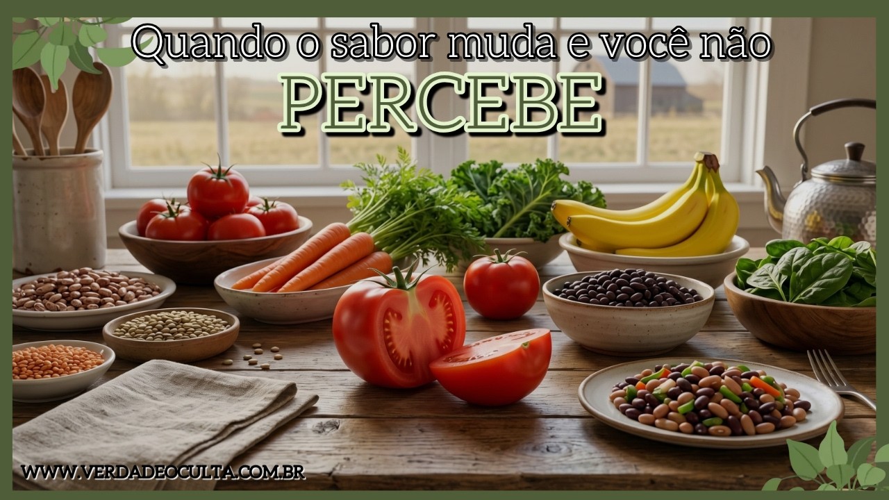 Quando o sabor muda e você não percebe