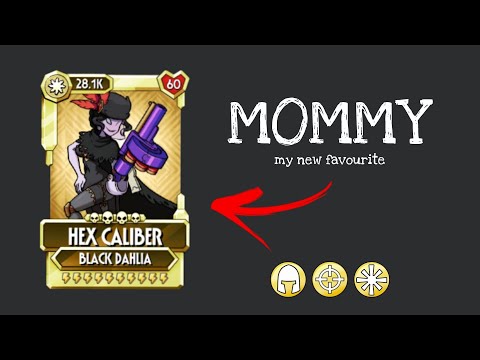 HEX CALIBER Black Dahlia showcase, skullgirls mobile