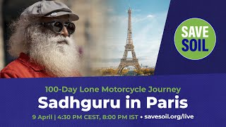 Sadhguru in Paris - LIVE  9 April  4:30 PM CEST  8
