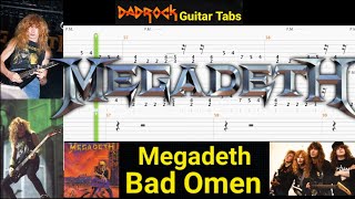 Bad Omen - Megadeth - Guitar + Bass TABS Lesson