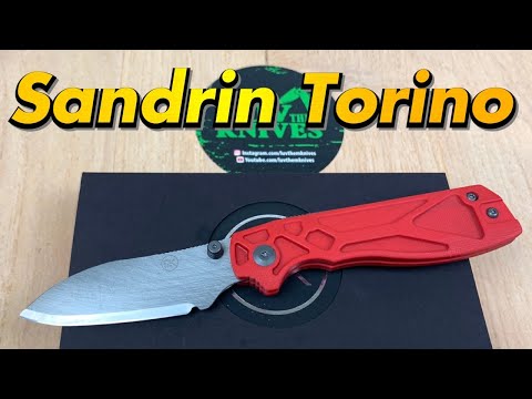 Sandrin Torino folding knife Tungsten Carbide rustproof blade w/stay sharp technology !  Recoil lock
