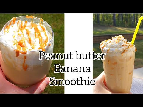 Peanut Butter Banana Smoothie | Only 3 Ingredients