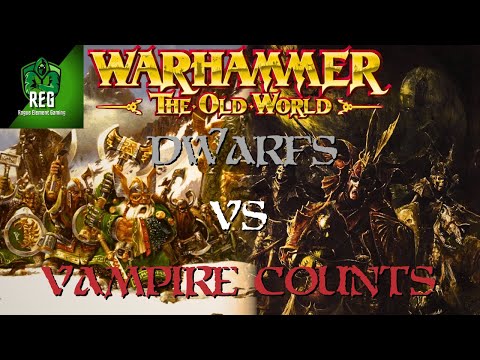 Warhammer The Old World Battle Report | Dwarfen Mountain Holds vs Vampire Counts