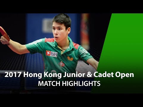 2017 Hong Kong Junior & Cadet Open Highlights: Li Tiago vs Nikhil Kumar (Cadet Boys' Final)