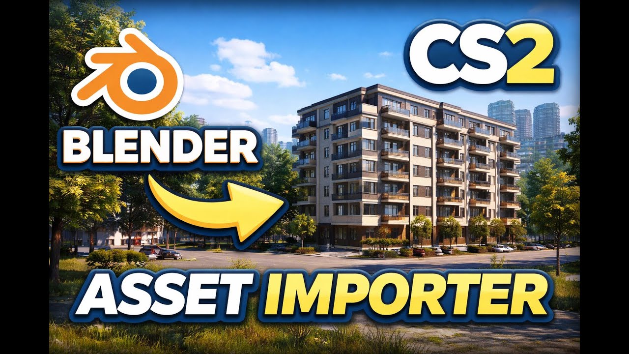 How to Import Custom Buildings from Blender into Cities Skylines 2 | Asset Importer Tutorial