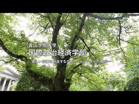 国際政治経済学部－新しい価値を創造するグローバルリーダーの育成－