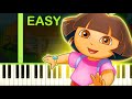 DORA THE EXPLORER THEME EASY Piano Tutorial