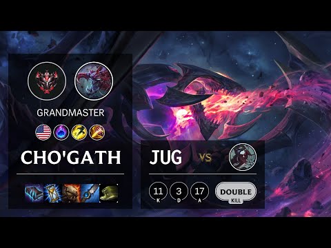 Cho'Gath Jungle vs Kayn - NA Grandmaster Patch 10.15