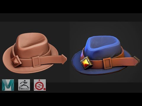 Autodesk Maya 2019, Zbrush, Painter - Stylized Hat