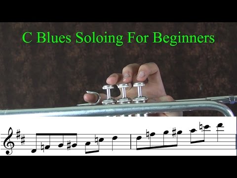 Concert C Blues Soloing on Trumpet for Beginners