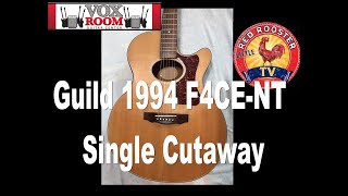 Video thumbnail for Guild 1994 F4CE-NT Single Cutaway Acoustic Electric guitar Review. by Gene Thorpe's Little Red Rooster TV