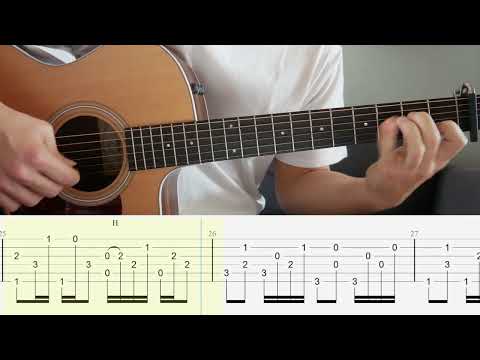 No One Knows My Name - Marc Scibilia - Guitar Tutorial + TABS on screen