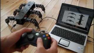 Video thumbnail for Robot Hexapod & FlowStone by DSPRobotics