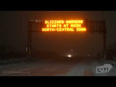 12-21-2022 Des Moines, IA  - Blizzard Warning-Jack Kneed Semis-White Out Conditions
