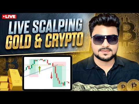 Crypto Gold Scalping Live Trading 16th Feb 2026 | #goldtrading #cryptotrading #bitcoin