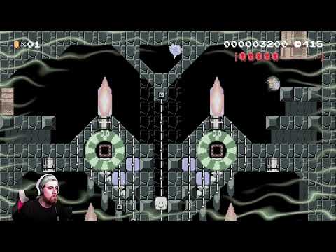 SMM2 Stone tower temple