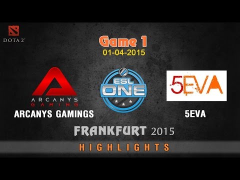 Arcanys Gamings vs 5eva game 1 hightlights - ESL One 2015