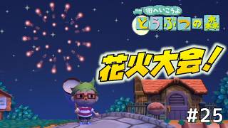 Day25　花火を見ながら2026年夏を振り返る。【街へいこうよどうぶつの森】