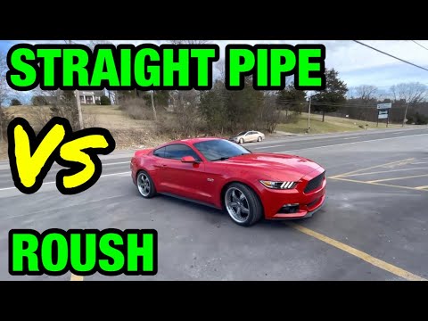 Ford Mustang GT 5.0L V8: ROUSH AXLE BACK Vs STRAIGHT PIPE!