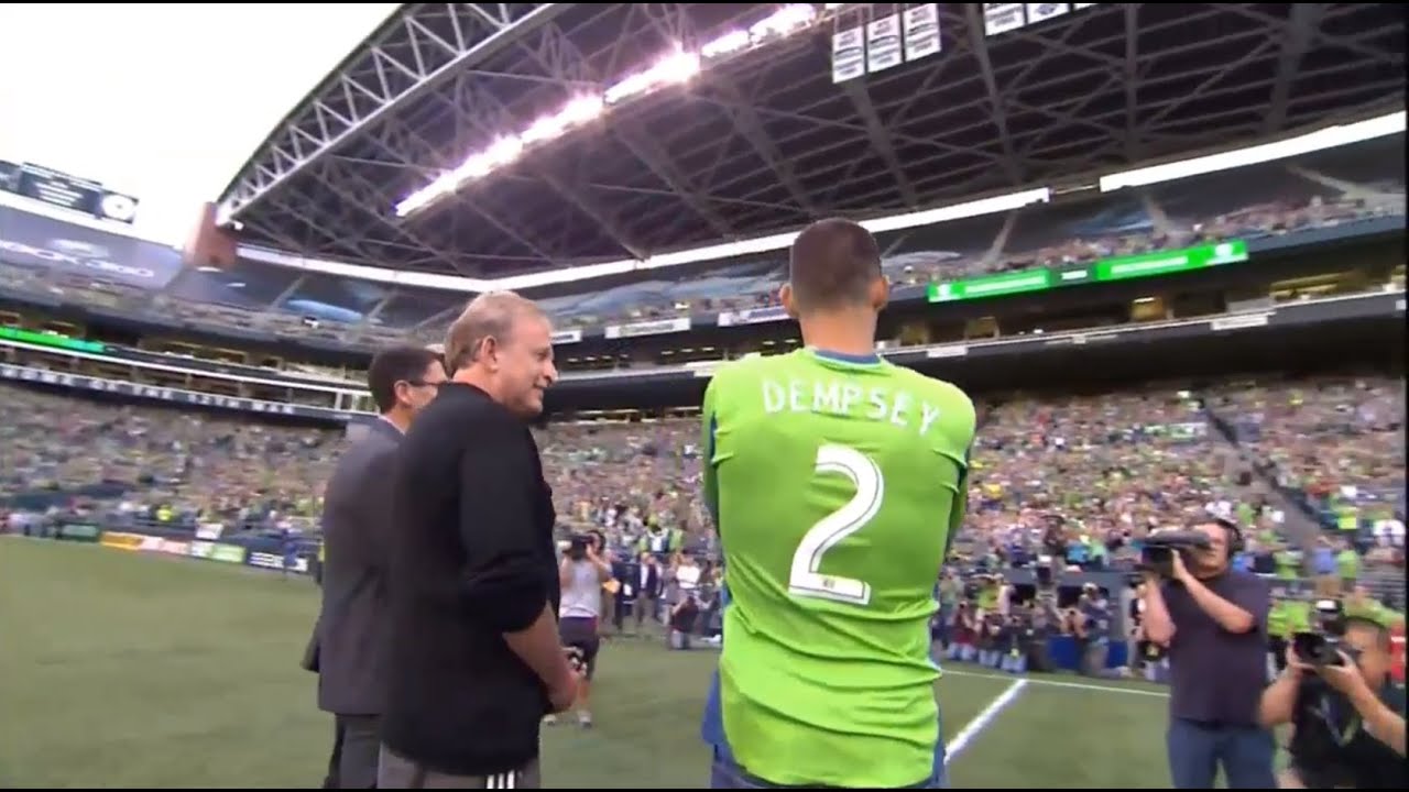 Sounders FC introduce Clint Dempsey