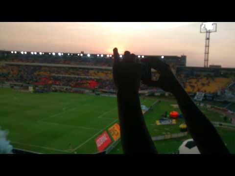 "Recibimiento MILLONARIOS 2015 Vs Cortuluá" Barra: Comandos Azules &bull; Club: Millonarios