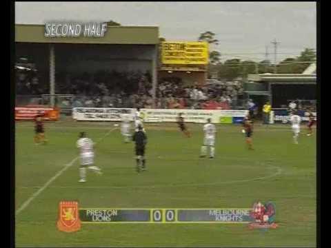 FFV - VPL 2009 R01 Preston vs Melbourne Knights (part 1 of 2)