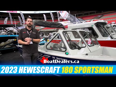 2023 Hewescraft 180 Sportsman #fishingboat walkaround powered by #yamahaoutboards