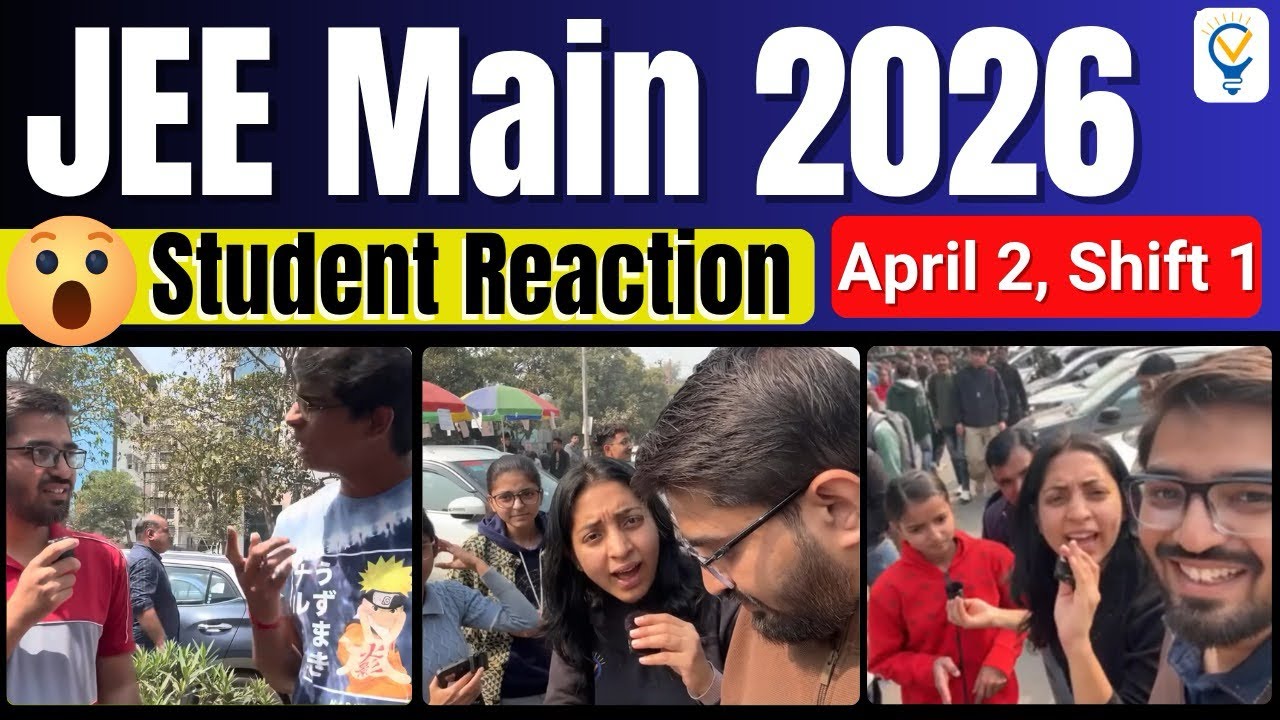 JEE MAIN 2 April shift 1 student reaction from the centre 