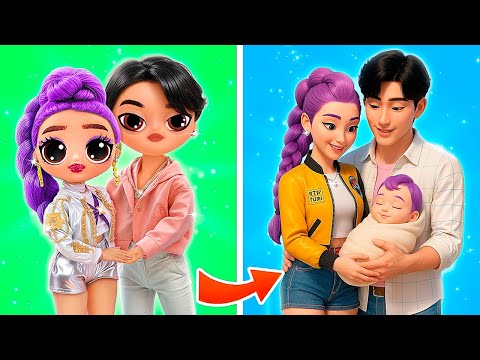 K-Pop Demon Hunters: Rumi Transformation! Doll DIYs